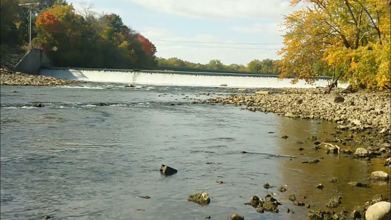 Central city Iowa Wapsipinicon dam lower front view YouTube