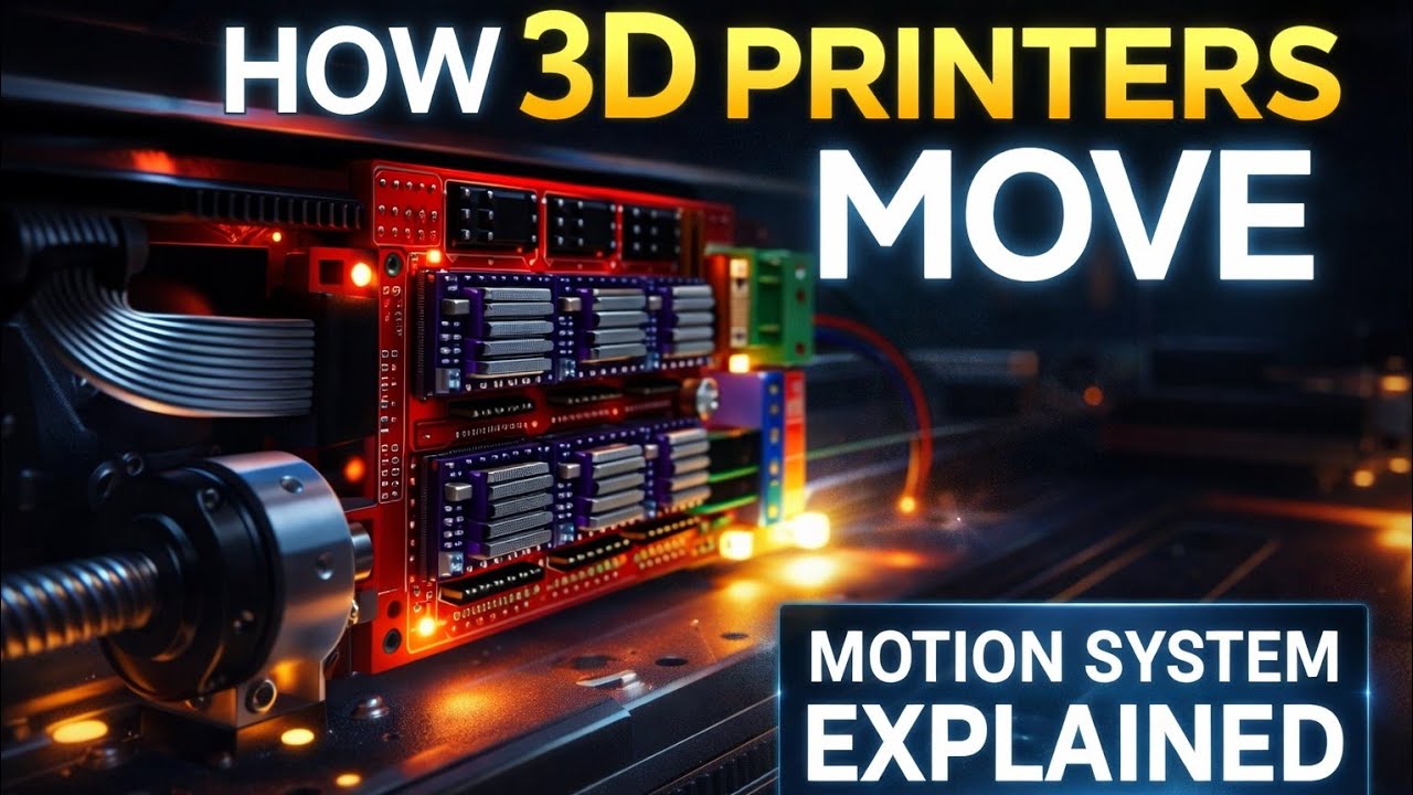 How 3d Printers Move || Inside of a 3D Printer || A short video of how they work