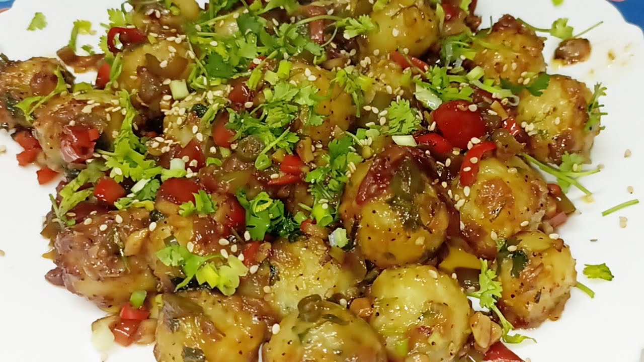 Aloo Se Aisa Snack Kabhi Nahi Khaya! 😍 Tangy Chilli Potato Balls 😋Street Style Taste🔥👌