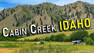 Cabin Creek Idaho in a Badlands Traveler Bushplane #idaho #airplane #backcountry