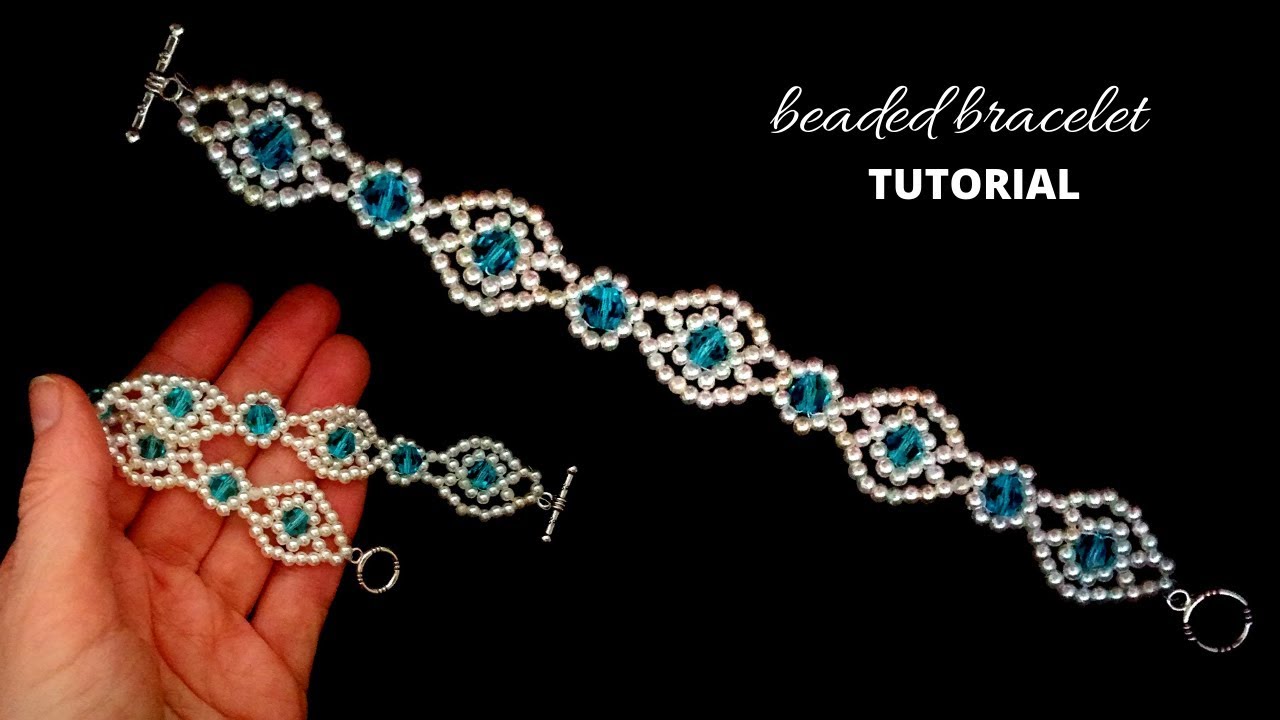 simple-beaded-pattern-diy-beaded-bracelet-beginner-beading-youtube