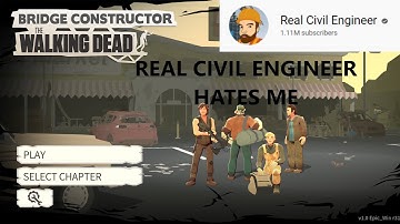 The REAL CIVIL ENGINEER hates me | Bridge Constructor The Walking Dead ep 4ish