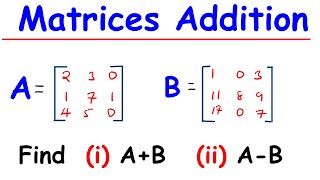 Matrix Addition and Subtraction Explained | Step-by-Step Math Tutorial
