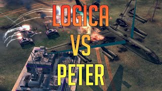 Logica vs Peter | Crazy Nuke vs SWG 1v1 Pro Game | Generals Zero Hour