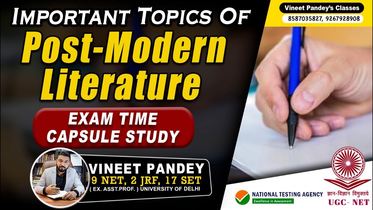 What Is Postmodern Literature ? Exam Time Important Authors And Books. Live Free Class At 8 PM.