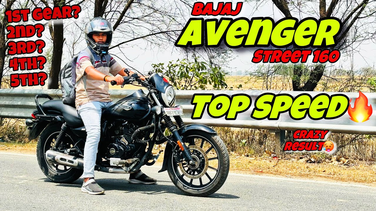 Bajaj Avenger Street 160 Top Speed Test 🔥| Avenger 160 Top Speed | Crazy Speed Test 🥵