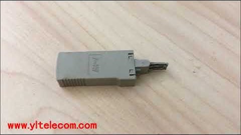 LSA Type Single Pair Lighting Protector For Krone Module YL 5011