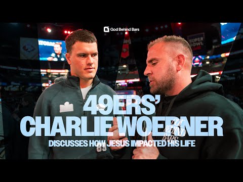 San Francisco 49ers' Charlie Woerner discusses how Jesus impacted his life! | Super Bowl Media Day