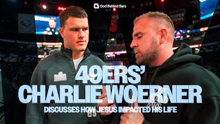 San Francisco 49ers' Charlie Woerner discusses how Jesus impacted his life! | Super Bowl Media Day
