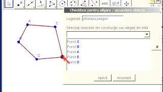 GeoGebra lectia 15. Checkbox pentru afisare / ascundere obiecte