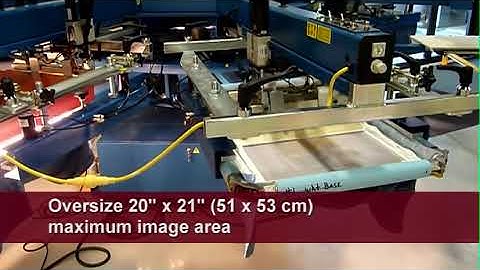 Diamondback XL   M&R Screen Printing Equipment   Automatic Textile Press