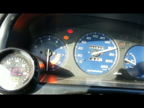 Honda Civic B16 Turbo 10.000 RPM  at 1 bar - 14 psi (50-200,0-110 km)