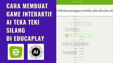 Cara Membuat Game Interaktif AI TEKA TEKI SILANG di EDUCAPLAY