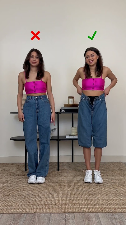 JORTS (jeans shorts) are IN this season! 😱 What do you think? 💖 Daily #shorts about #fashionhacks