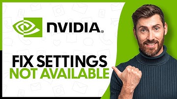 How to Fix NVIDIA Display Settings Are Not Available Error - Step By Step