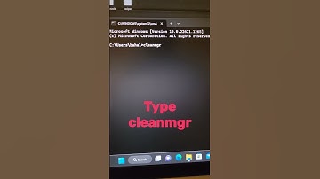 How to quickly perform Disk Cleanup using Command Prompt.  #shorts #pc