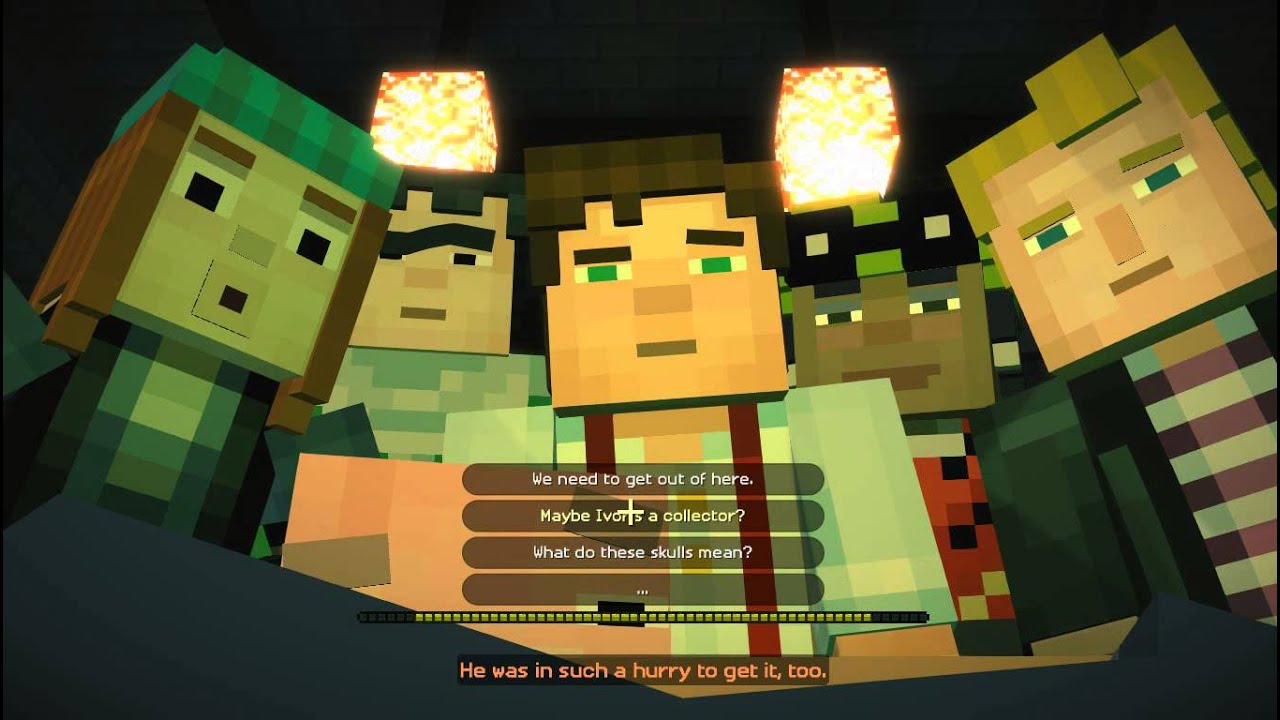 Minecraft Story Mode Chapter 1 Part 3 Fighting Iron Golem YouTube