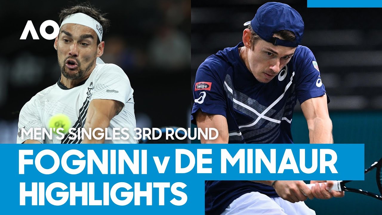 Fabio Fognini vs Alex de Minaur Match Highlights (3R) | Australian Open 2021