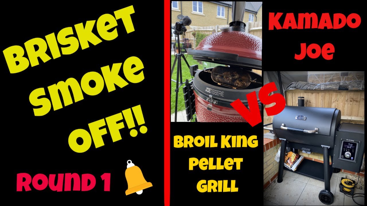 Brisket Smoke Off!! Kamado Joe Big Joe 3 Vs Broil King Regal 500 Pellet