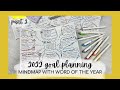 GOAL SETTING for 2022 | PART 2: mindmap with my word of the year | makselife goal planning