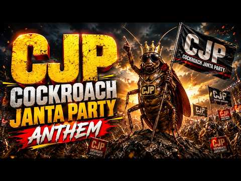 CJP Cockroach Janta Party Anthem 🔥| Cockroach Janta Party | CJP | Trending Political Meme Song