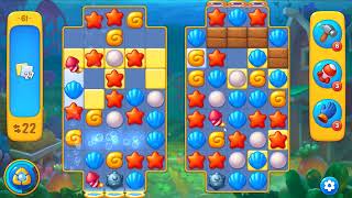 Fishdom level 61 - 26 Moves - No Boosters