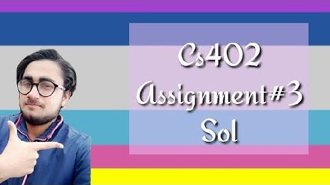Cs402 Assignment#3 Sol