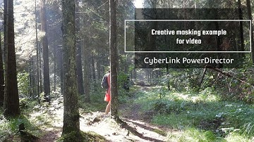 Creative masking example for a video / CyberLink Powerdirector mask