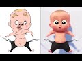 Funny Baby Boss Dance Monkey (Cute Funny Baby) Drawing Meme | Baby Boss
