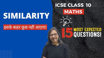 ICSE Class 10 Maths Similarity Most Expected Questions MEQs
