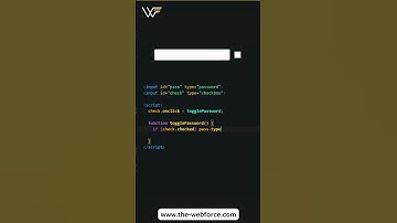 Password Visibility using Checkbox #freelancing #thewebforce #frontenddevelopment #frontend #shorts