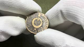 France 1 Sol 1793 Ma Marseille - Revolution Era Coin, Vg
