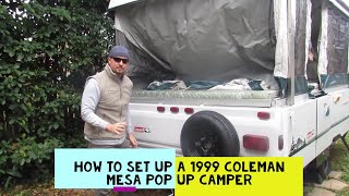 HOW TO Set Up a 1999 Coleman Mesa Pop Up Camper