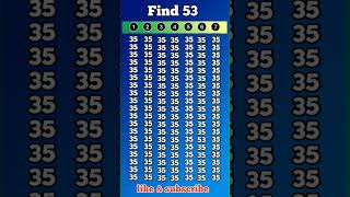 Test your Cognitive Brain 🧠 Skills With This Fast Number Game #shorts