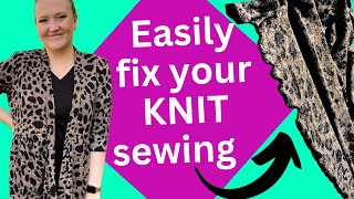 5 tips and tricks for sewing with knit fabric