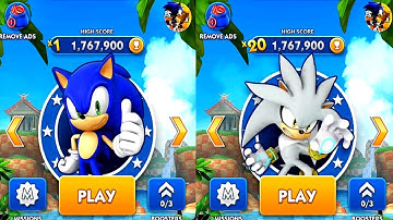 Sonic Dash SONIC VS SILVER Android iPad iOS Gameplay