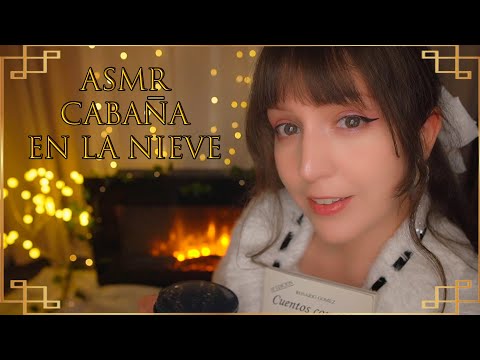 ⭐ASMR Relajación en una CABAÑA en la NIEVE❅ [Sub] Cuidados y Mimos para DORMIR💨