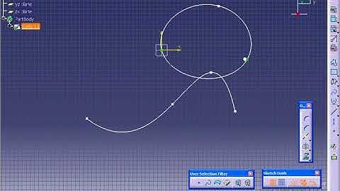 Catia V5 Tutorial 031   Spline Sketch