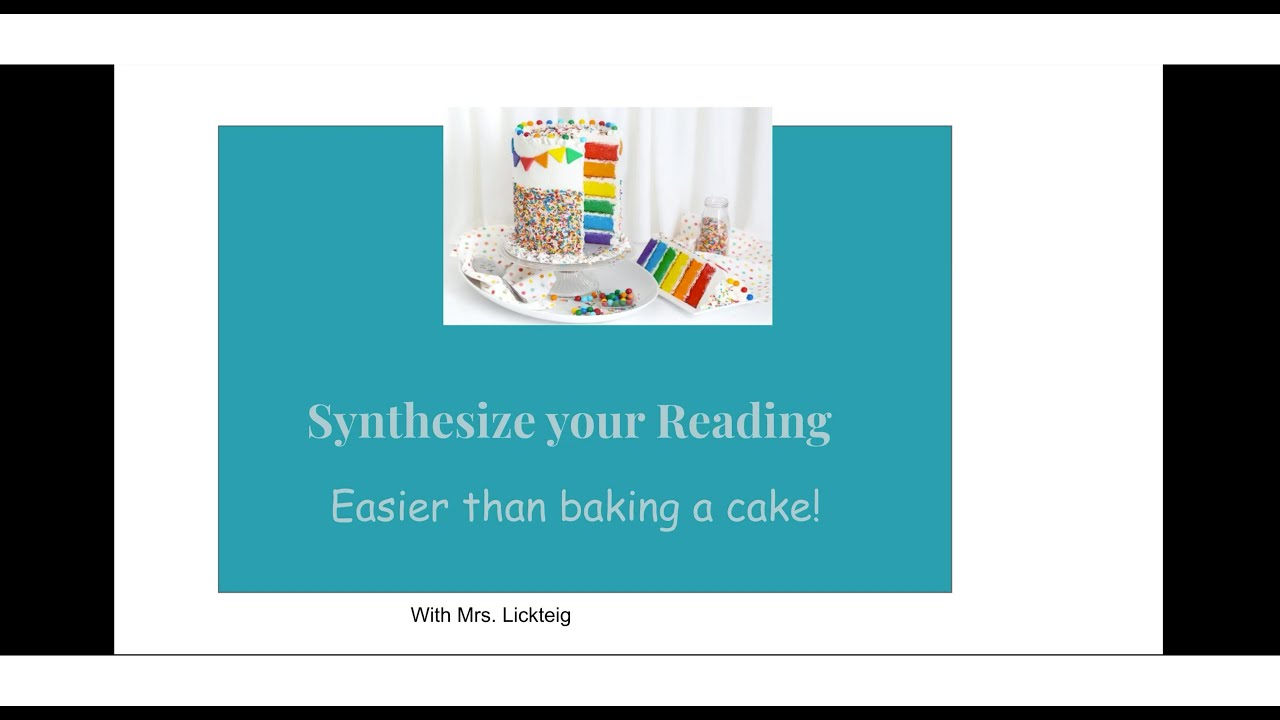 synthesize definition in reading