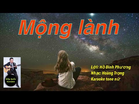 Video Mộng Lành-Karaoke Tone Nữ-Am-TangoBolero-T100-Quốc Hiệp - youtube