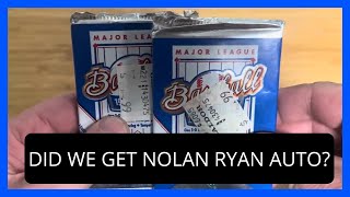1991 upper deck packs to rip. Nolan Ryan or hank Aaron auto?