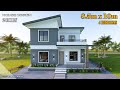 House Design 2 Storey | 8.50m x 10m (85 sqm) | 4 Bedrooms