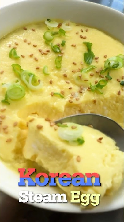 Korean Steamed Eggs  Gyeran Jjim (계란찜) - Drive Me Hungry