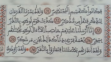 سورة القمر الآية من ٣٢ ابى ٣٦ (32~36)