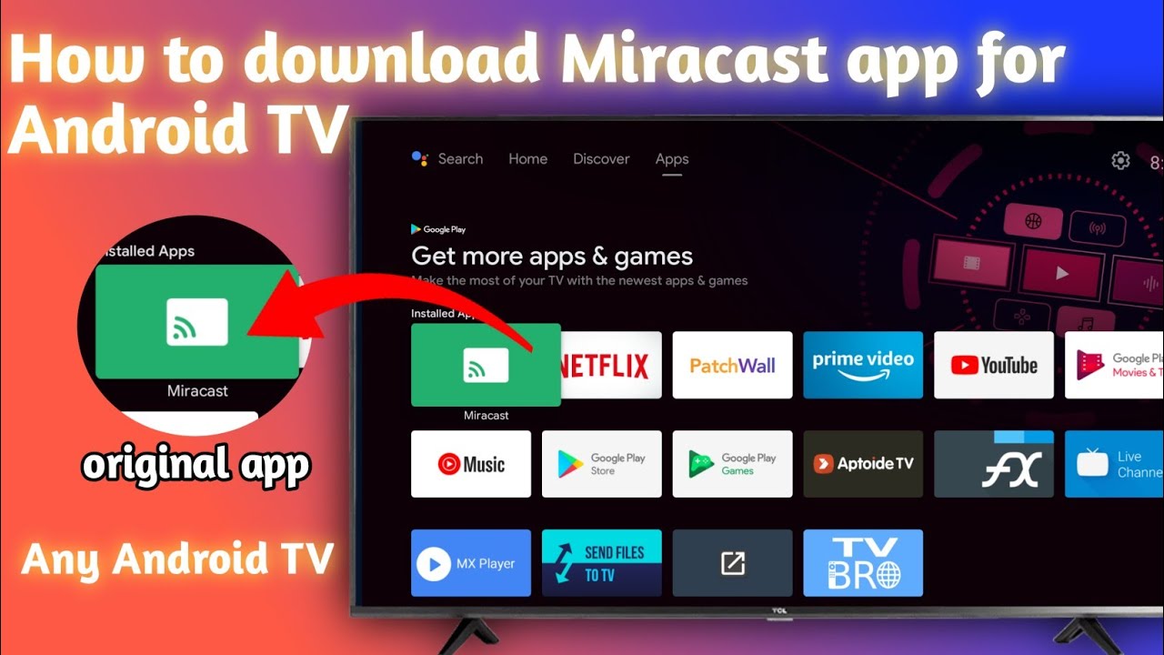 How to download Miracast app for Any Android TV and mi tv and mi box and  smart box 