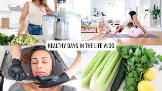 VLOG | Getting A Facial, New Green Juicing Routine & Healthy Days In The Life | Annie Jaffrey