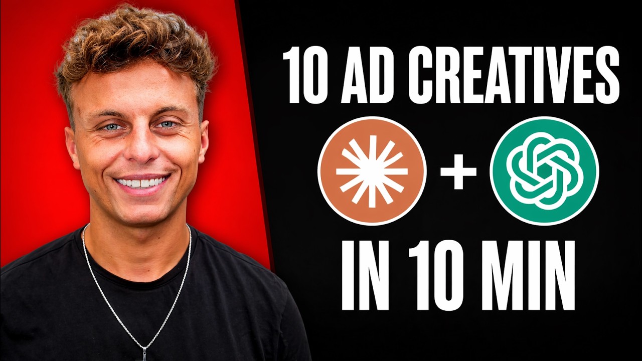 Claude Code + ChatGPT 2.0 = 10 Ad Creatives in 10 Min - YouTube