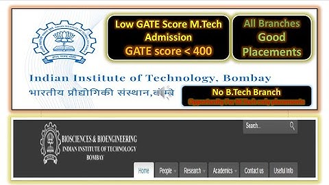 Low GATE Score M.Tech l All Branches l IIT Bombay l Good Placements l Placement  stats in the video