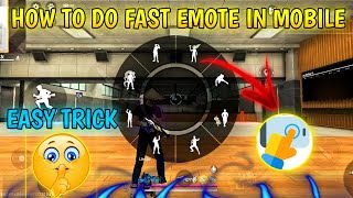 HOW TO DO EMOTE LIKE PC PLAYER IN MOBILE || GARENA FREEFIRE || #freefire screenshot 2