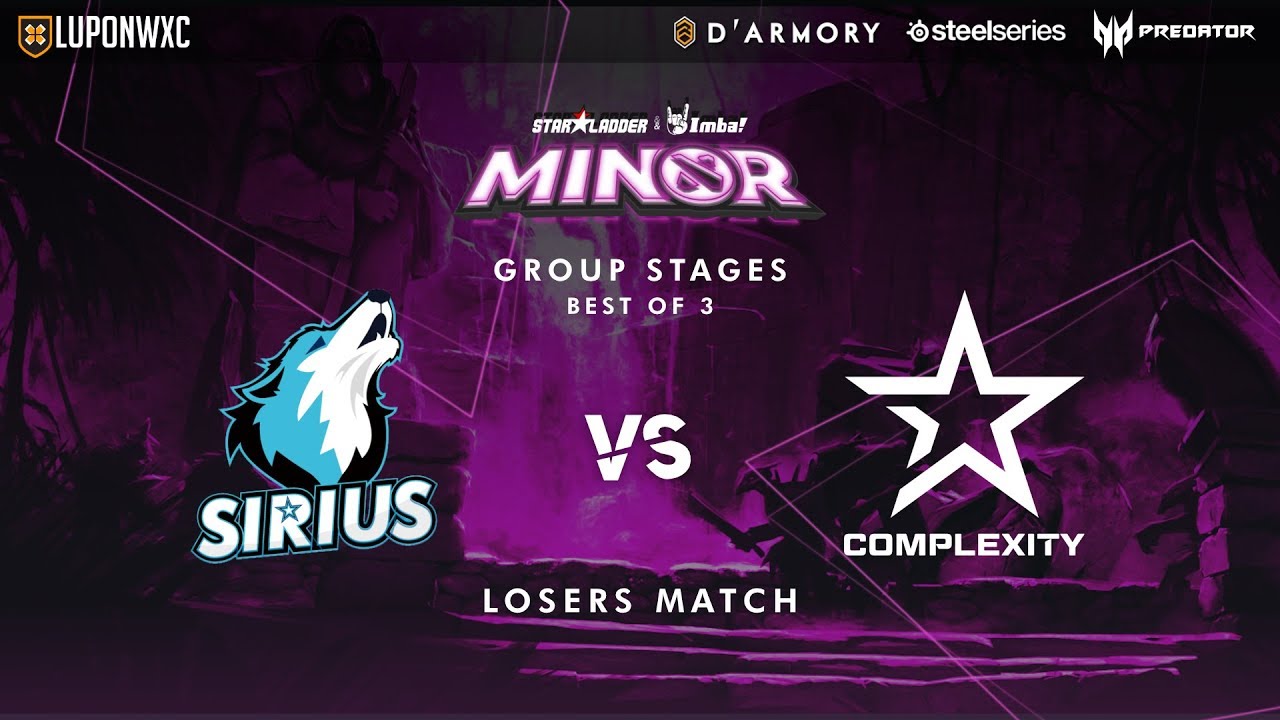 Complexity Gaming vs Team Sirius Game 2 (BO3) | StarLadder ImbaTV Minor Season 2